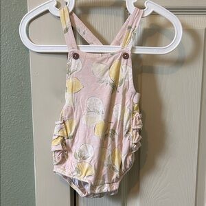 Lemon Print Baby Romper Bamboo